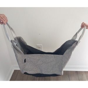 Funny Fuzzy Dog Carrier Bag Gray